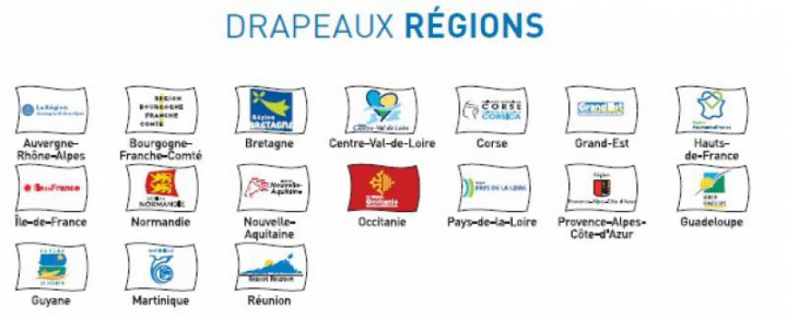Drapeaux régionaux 2018